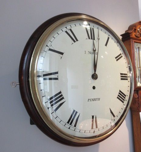 Mid 19th Century Single Fusee Penrith Wall Clock