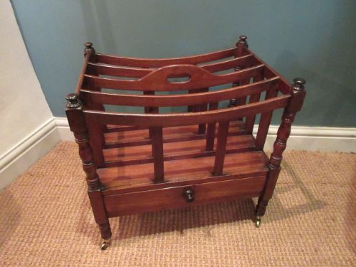 Early Victorian Mahogany Music Canterbury