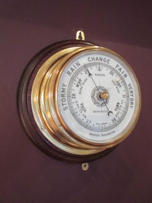 Top Quality Victorian Bulkhead Marine Barometer