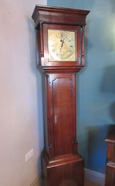 George III Period 'Penny' Moon Kendal Longcase Clock