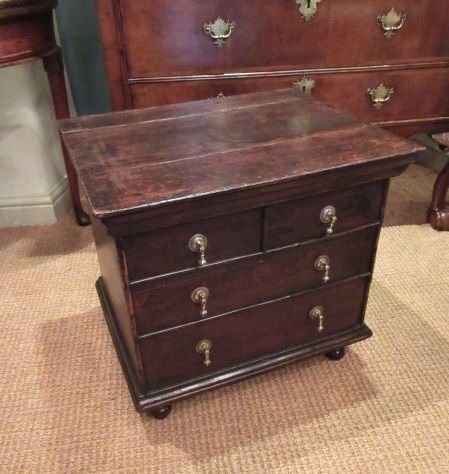 Early Georgian Oak 'Box' Coffer.c.1710
