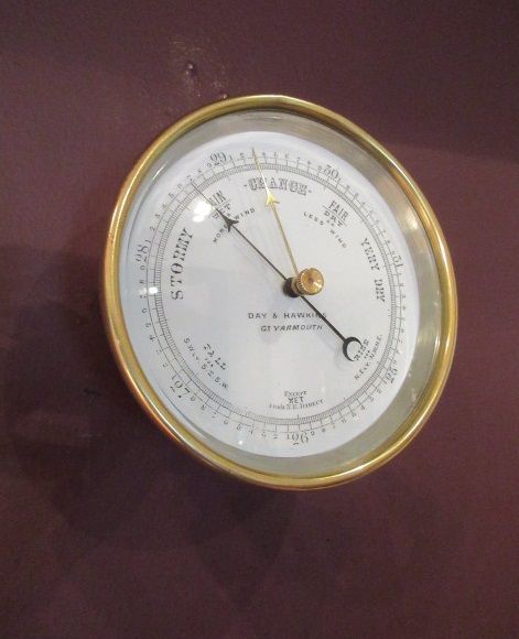 Mid Victorian Norfolk Marine Barometer