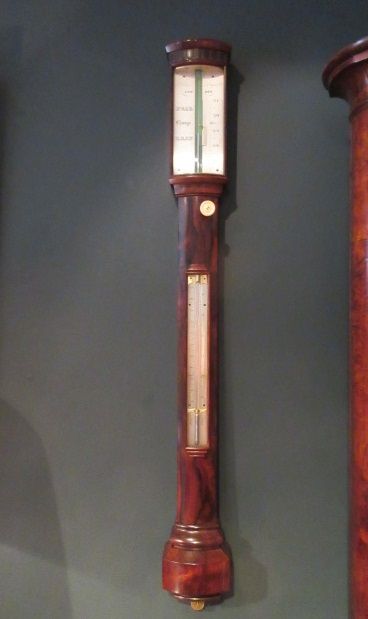 Regency Period Bow Fronted London Stick Barometer