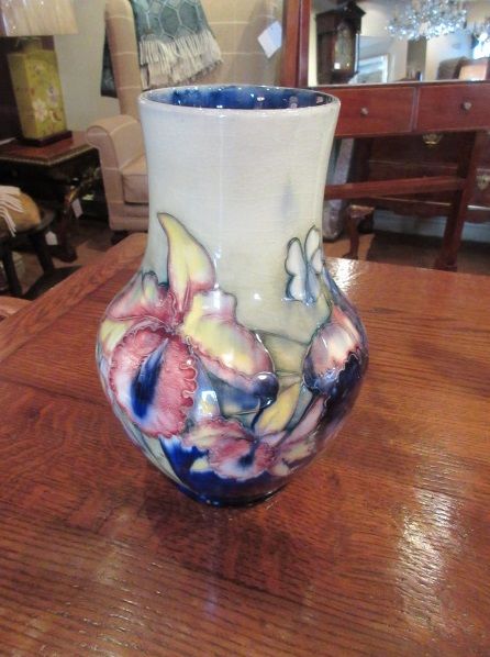 Large Moorcroft Slipper Orchid Vase