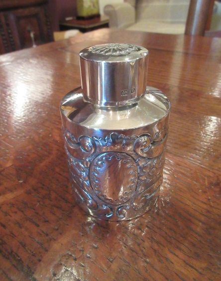 Edwardian Period Solid Silver Lidded Caddy