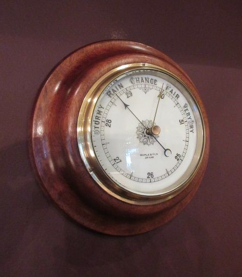 Top Quality Victorian Polished Walnut Barometer