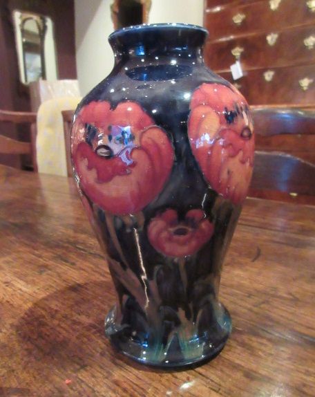 Early Moorcroft Big Poppy Shaped Vase