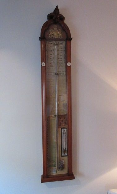 Victorian Walnut Admiral Fitzroy Barometer