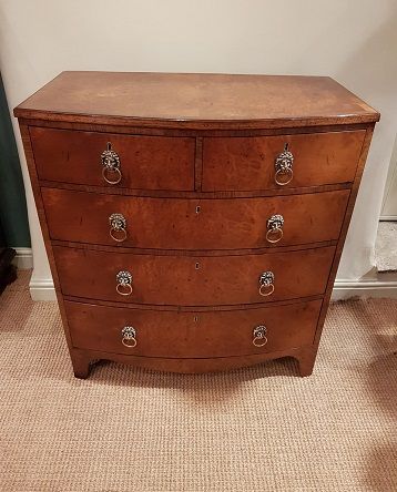 Fine Regency Period Burr Walnut Chest