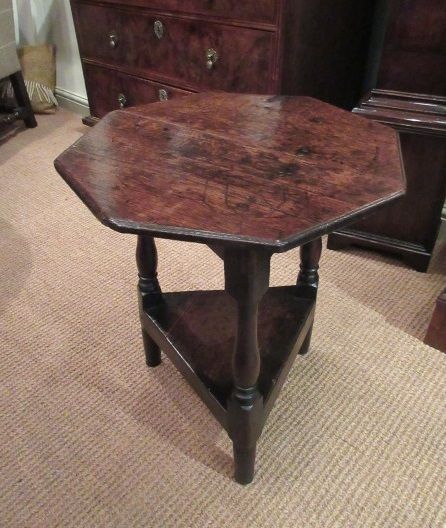 Small George II Period Oak Cricket Table