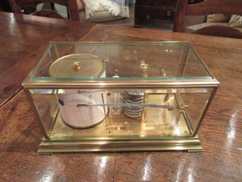 Top Quality Victorian Gilt Brass Barograph