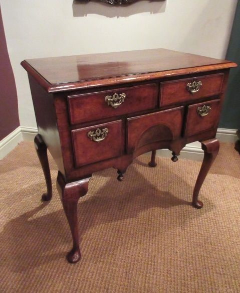 Superb George III Period Figured Walnut Lowboy