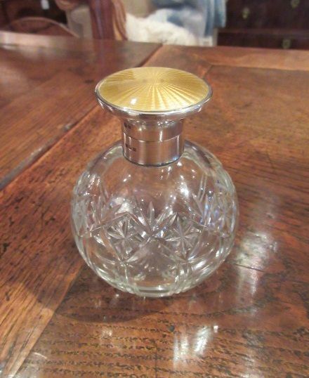 High Quality George V Period Silver Enamel Scent