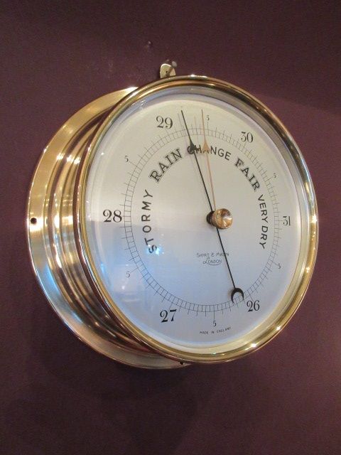 High Quality Edwardian Bulkhead Marine Barometer