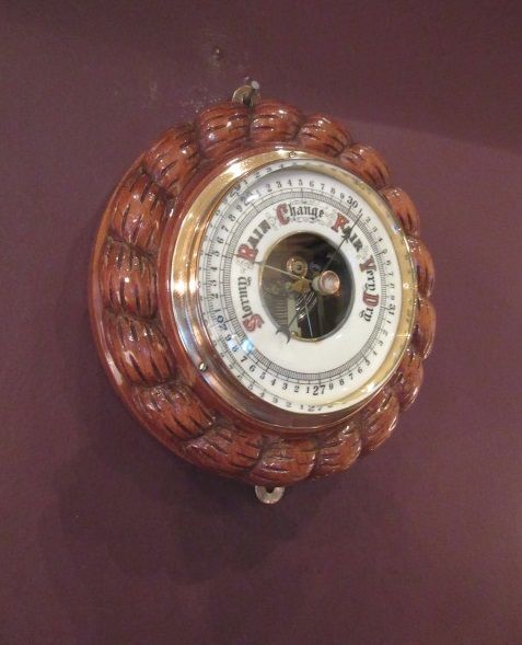 Top Quality Victorian Polished Oak Ship's Barometer