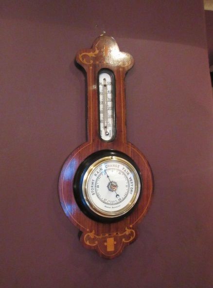 Top Quality Victorian Rosewood Inlaid Banjo Barometer
