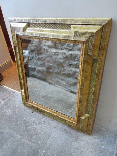 Impressive Mid Victorian Simulated Tortoiseshell Mirror
