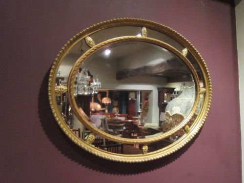 Mid 19th Century Timber & Plaster Gilt Wall Mirror