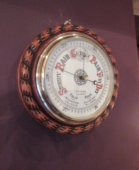 Large Mid Victorian Grimsby Ship's Barometer