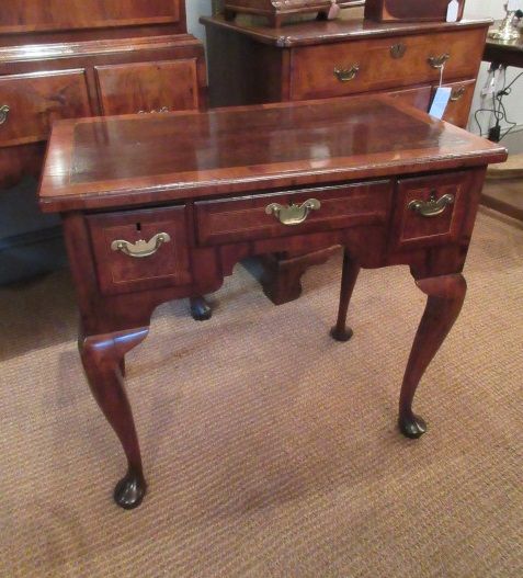 Fine George I Period Burr Yew Inlaid Lowboy