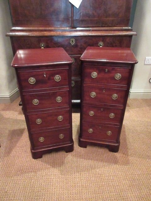 Pair of Mid Victorian Mahogany Bedside Cabinets