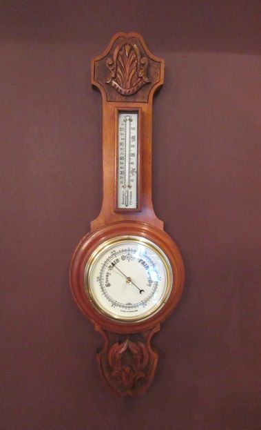 High Quality Victorian Walnut Banjo Barometer