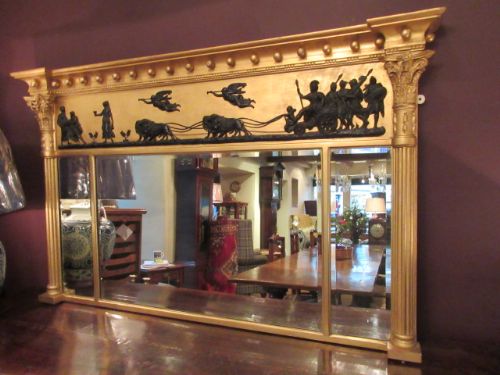 Regency Period Timber Gilt Overmantle Mirror