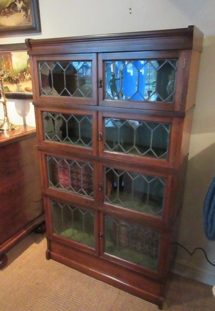 Edwardian Period Mahogany Stacking Bookcase