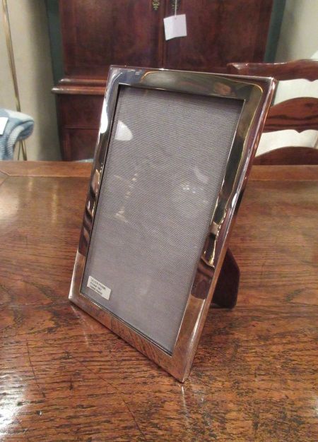 Edwardian Period Silver Plain Surround Photo Frame