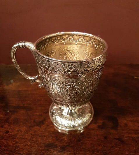 Superb Mid Victorian Edinburgh Silver Child's Cup