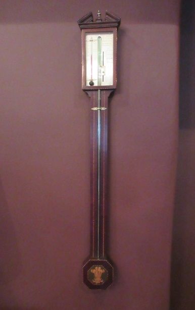 Superb George III Period Sheraton Inlaid Stick Barometer