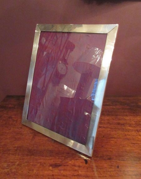 Large Art Deco Period Solid Silver Photo Frame