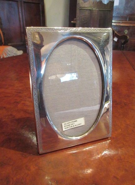 George V Period Antique Silver Photo Frame