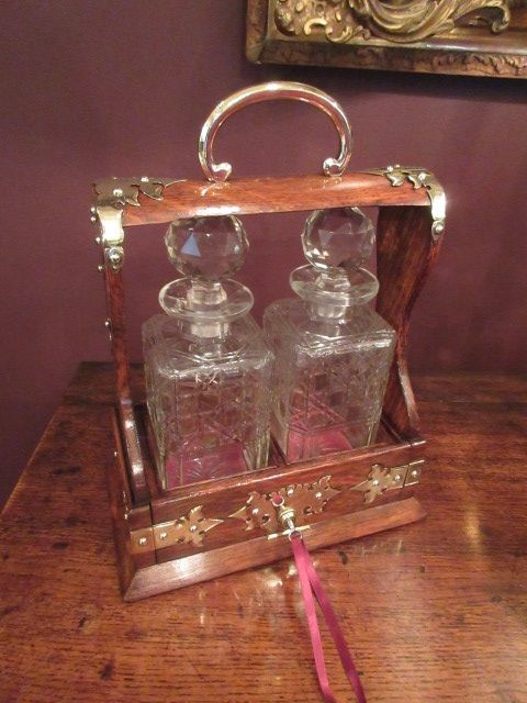 Top Quality Victorian Two Bottle Tantalus