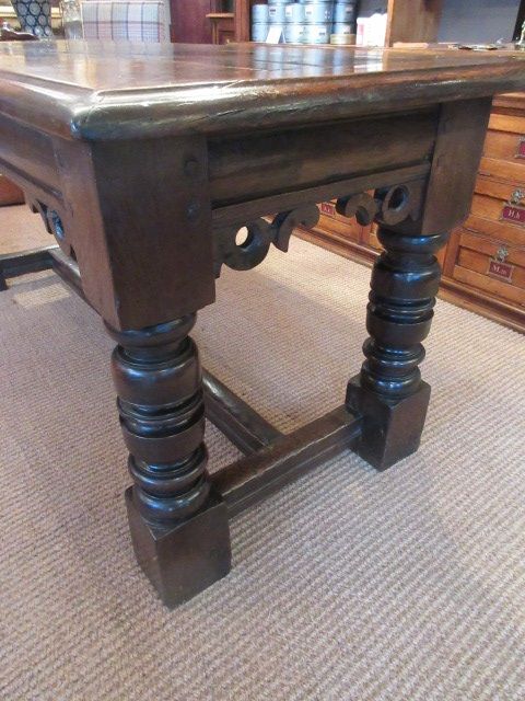 fig 2. SUPERB GEORGIAN OAK REFECTORY TABLE & CHAIRS