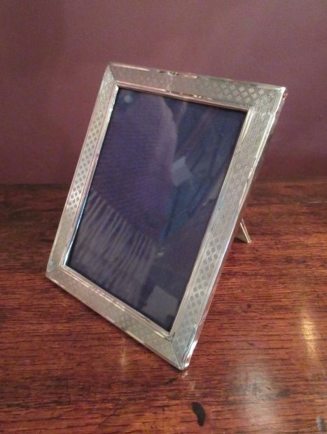 George V Period Silver Engraved Photo Frame