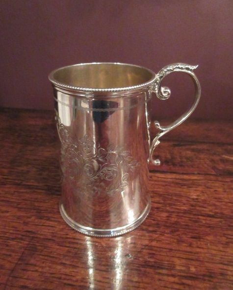 Edwardian Period Antique Silver Child's Mug