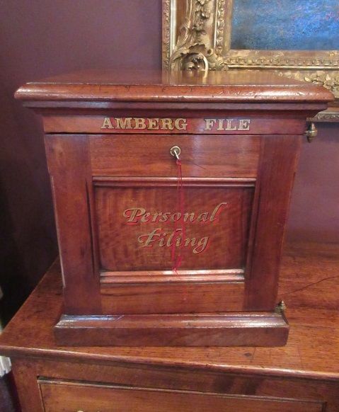 Superb Victorian Three Drawer Filing Cabinet