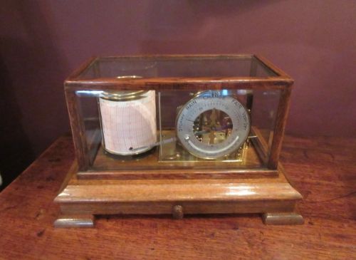 Edwardian Period Barograph & Barometer