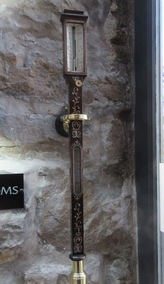 Early Victorian Rosewood Inlaid Marine Stick Barometer