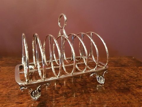 Superb William IV Period Antique Silver Toast Rack