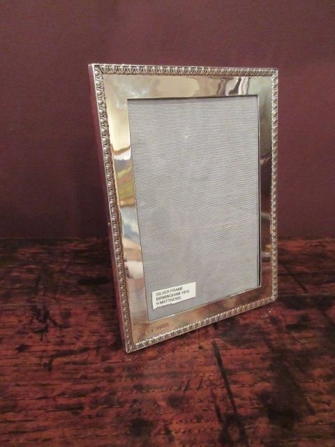 George V Period Antique Silver Photo Frame
