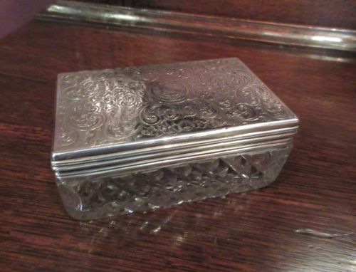 19th Century Antique Silver Pot Porri Box