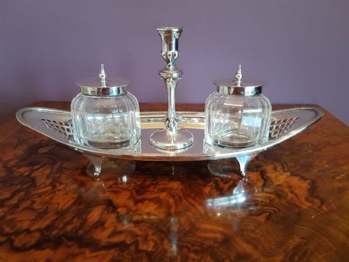 Edwardian Silver Ink Stand