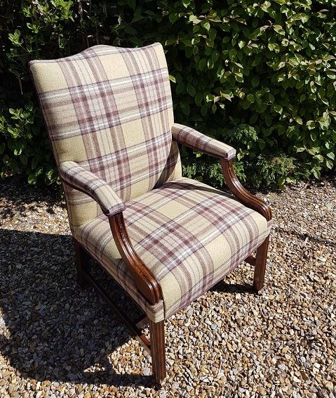 Superb George III Antique Gainsborough Armchair