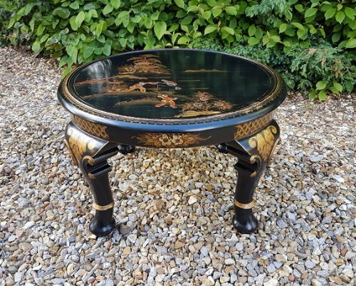 Edwardian Antique Chinoiserie Coffee Table