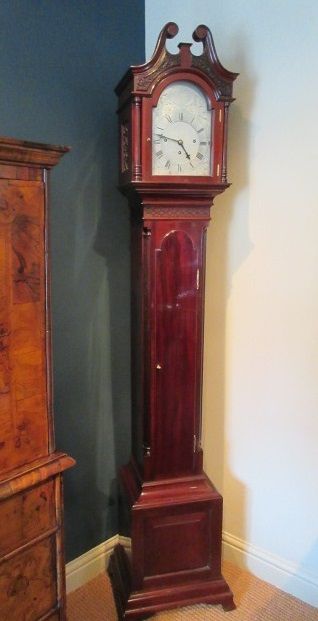 Superb 19th Century Chippendale Grandmother Clock