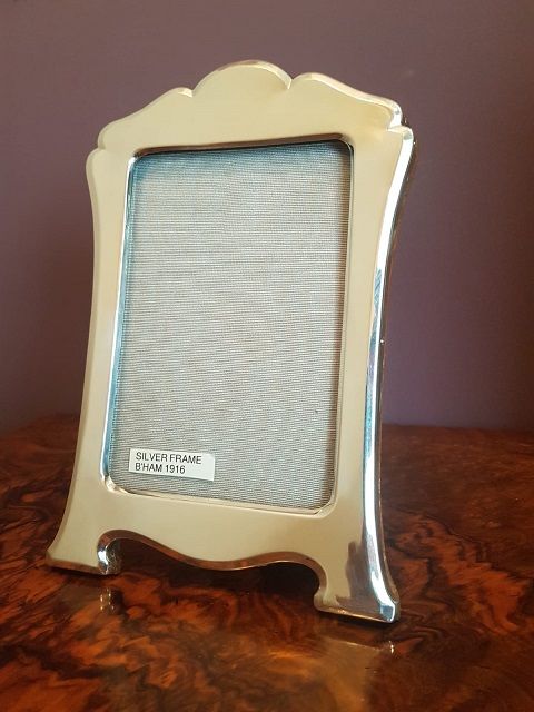 Art Nouveau Antique Solid Silver Photo Frame