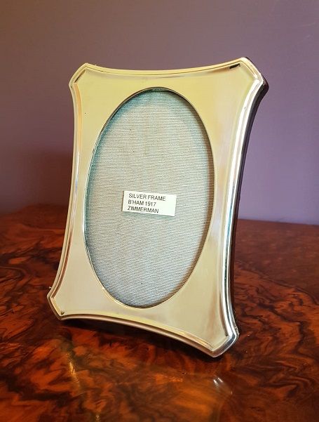 George V Antique Silver Shaped Photo Frame