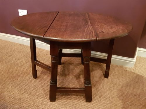 George II Antique Drop Leaf Occasional Table